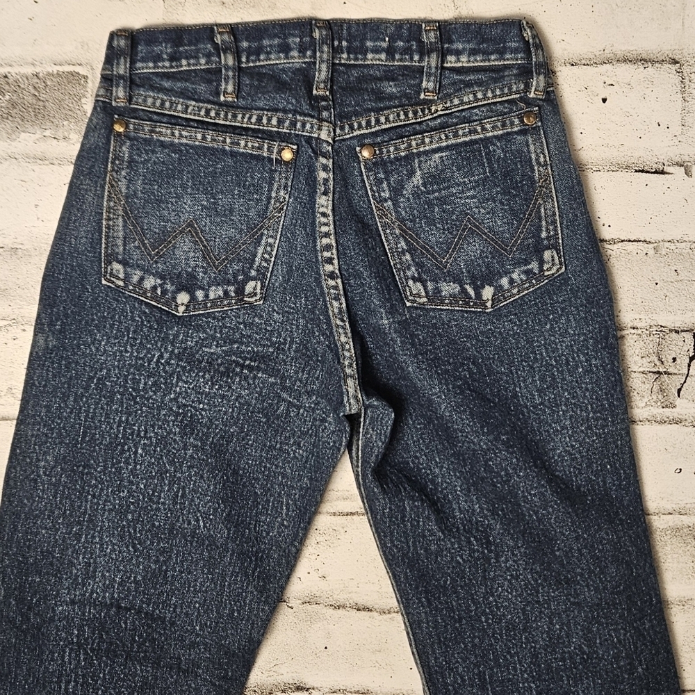 Wrangler Men’s APT Regular Fit Blue Jeans Straight Leg 29x32 - Picture 6 of 9